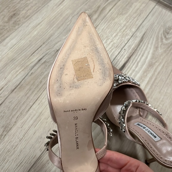 Manolo Blahnik Satin Mules 39 - Picture 13 of 16